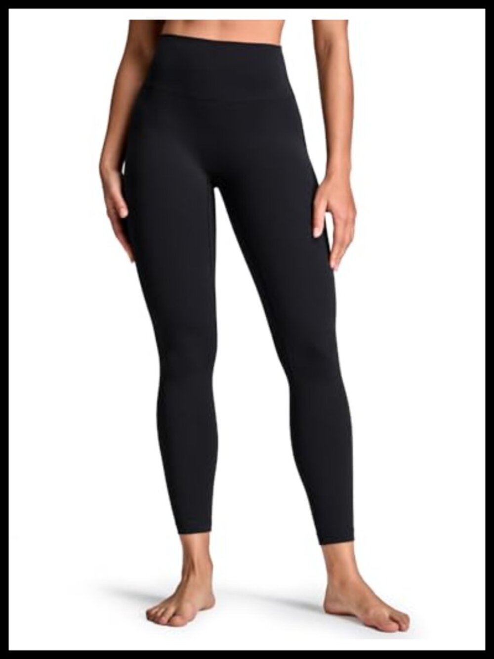 No Front Seam Yoga Leggings 25" High Rise V Back Compression